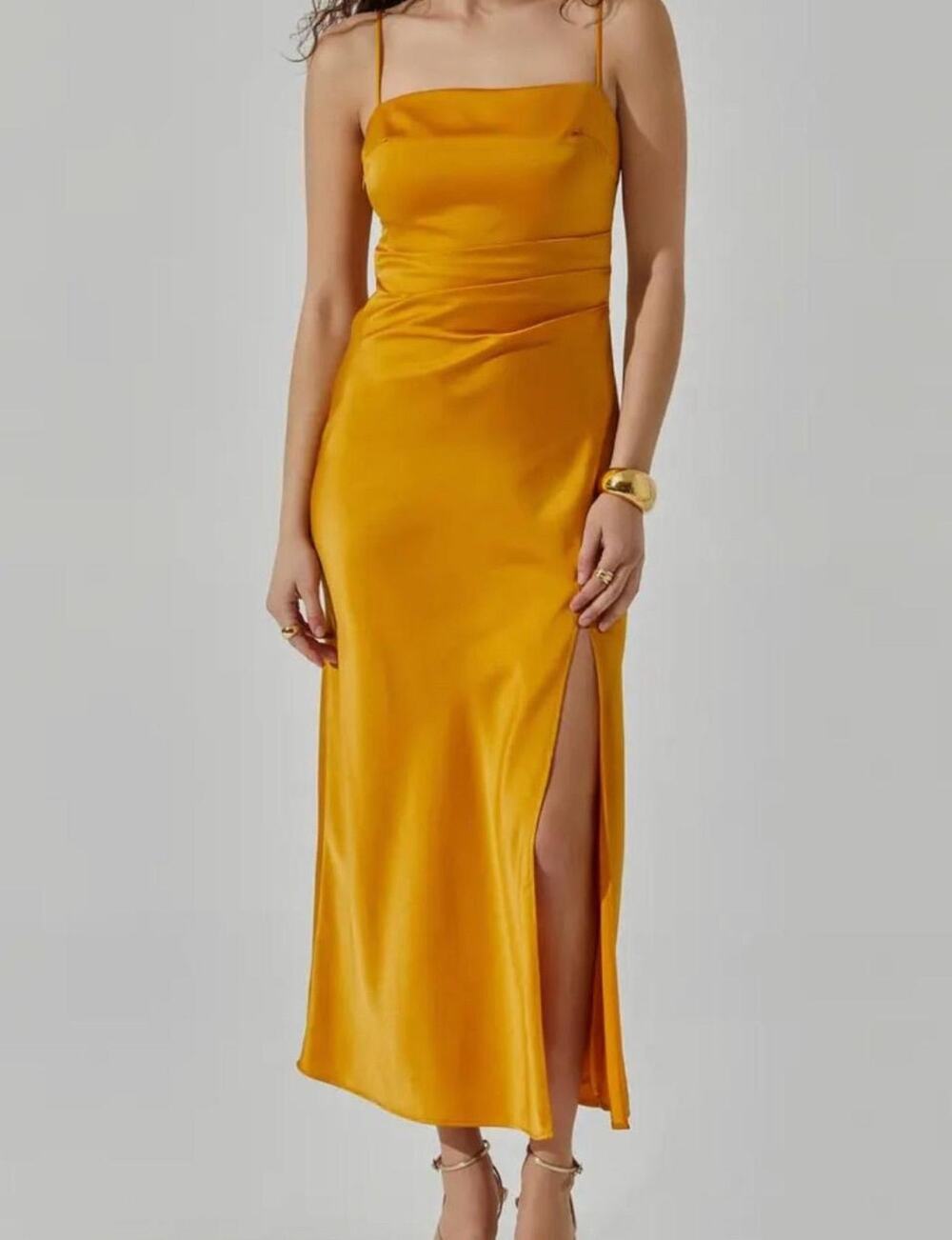 ASTR The Label The Label Satin Tank Slip Dress - S